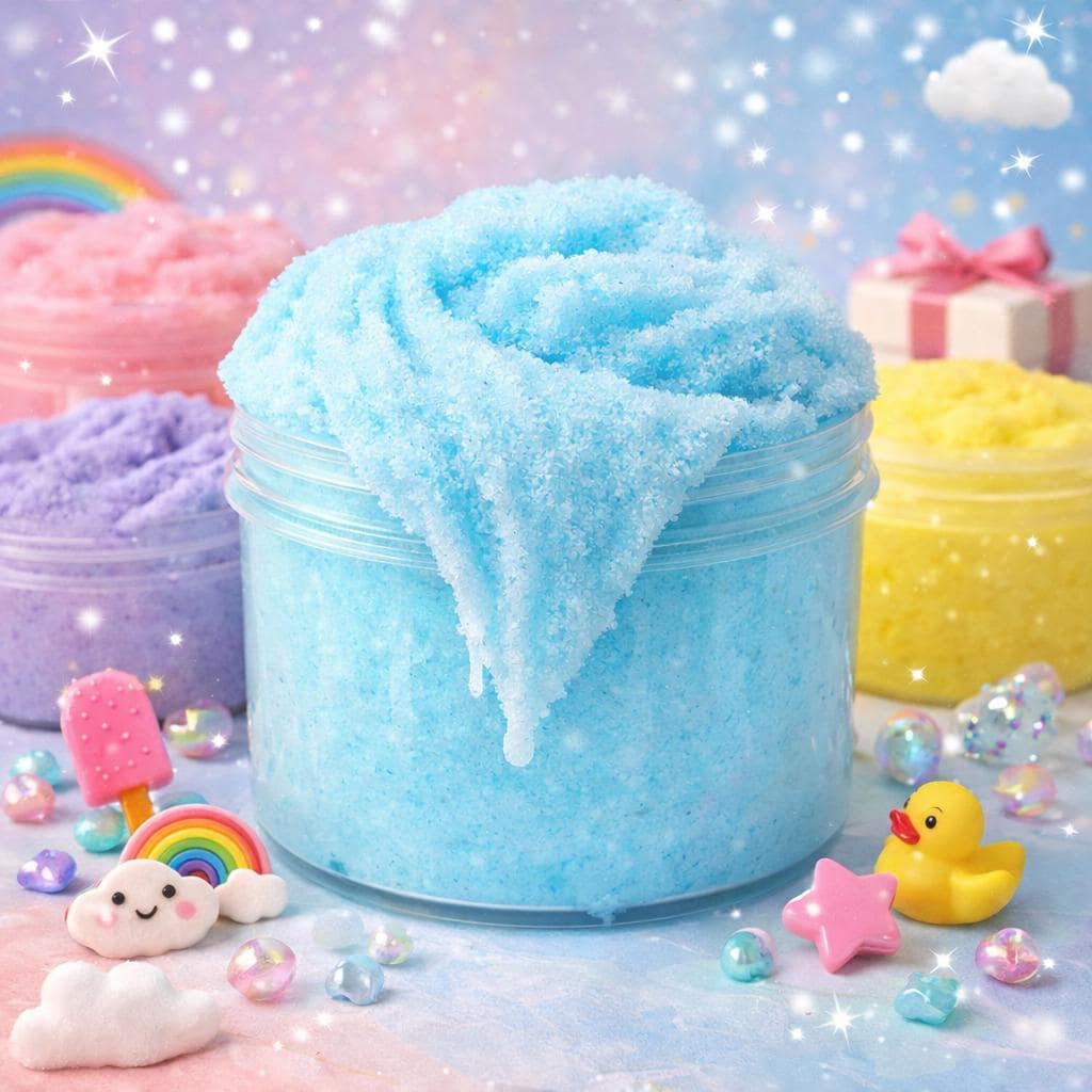 Cloud Slime | Soft & Fluffy Slime | Stretchy Slime for Kids | Stress Relief Sensory Toy | Birthday Party Favor | Gift for Girls Boys