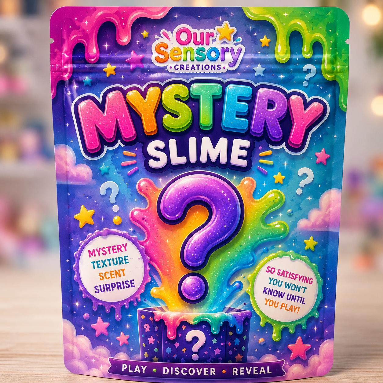 Mystery Slime Surprise Pouch | Sensory Slime Mystery Pack | Surprise Slime with Charms & Add-Ins | Kids Sensory Gift