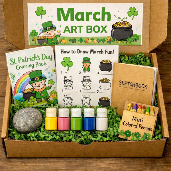 Monthly Art Subscription Box for Kids | Kids Craft Kit | Creative Art Box | Drawing Kit | Kids Activity Box | Gift for Kids | DIY Art Kit