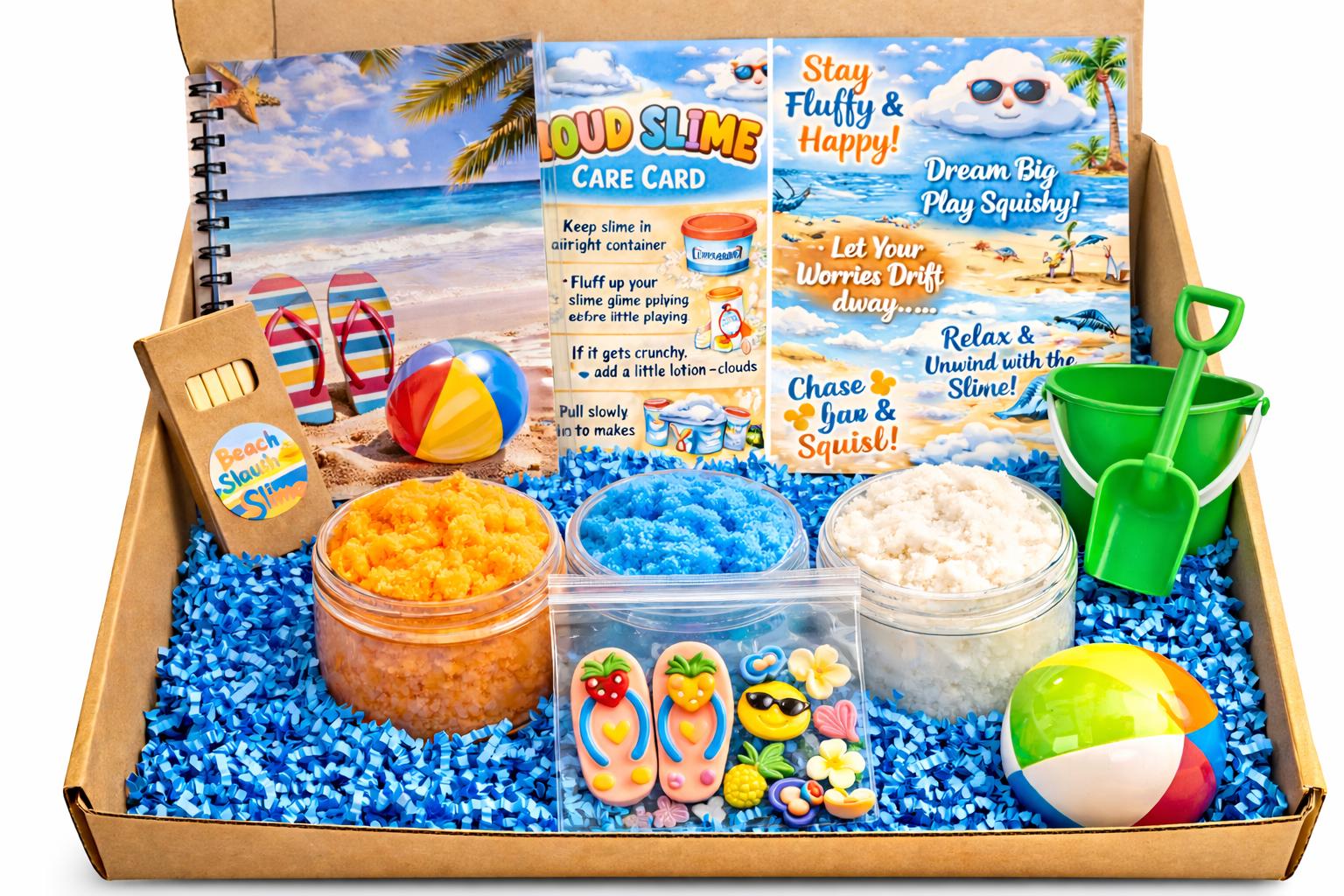 Monthly Slime Subscription Box | Kids Activites | Sensory Play Box | Monthly Kids Gift | Craft Box | Surprise Box for Kids