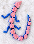 3D Printed Dragon Fidget – Custom Color Articulated Crystal Dragon Our Sensory Creations LLC