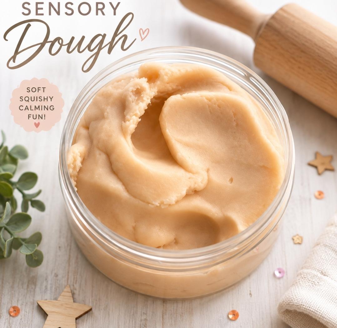 Sensory Dough for Kids | Soft Squishy Play Dough | Calming Sensory Toy | Montessori Activity | Fine Motor Play | Sensory Gift