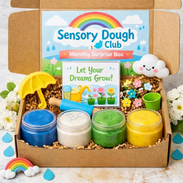 Sensory Dough Subscription Box | Monthly Themed Play Kit, Handmade Fun