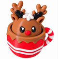 Christmas Reindeer in Hot Cocoa Mug 3D Printed Clicker Fidget Toy Our Sensory Creations LLC